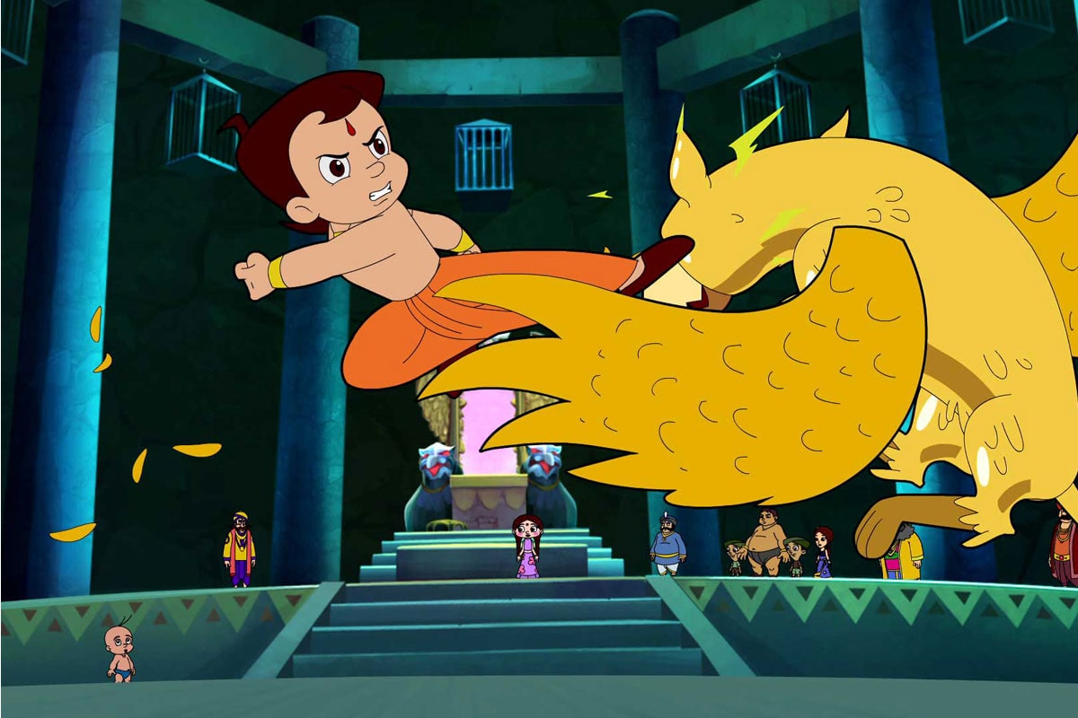 Bheem's flying kick 3D Wallpaper