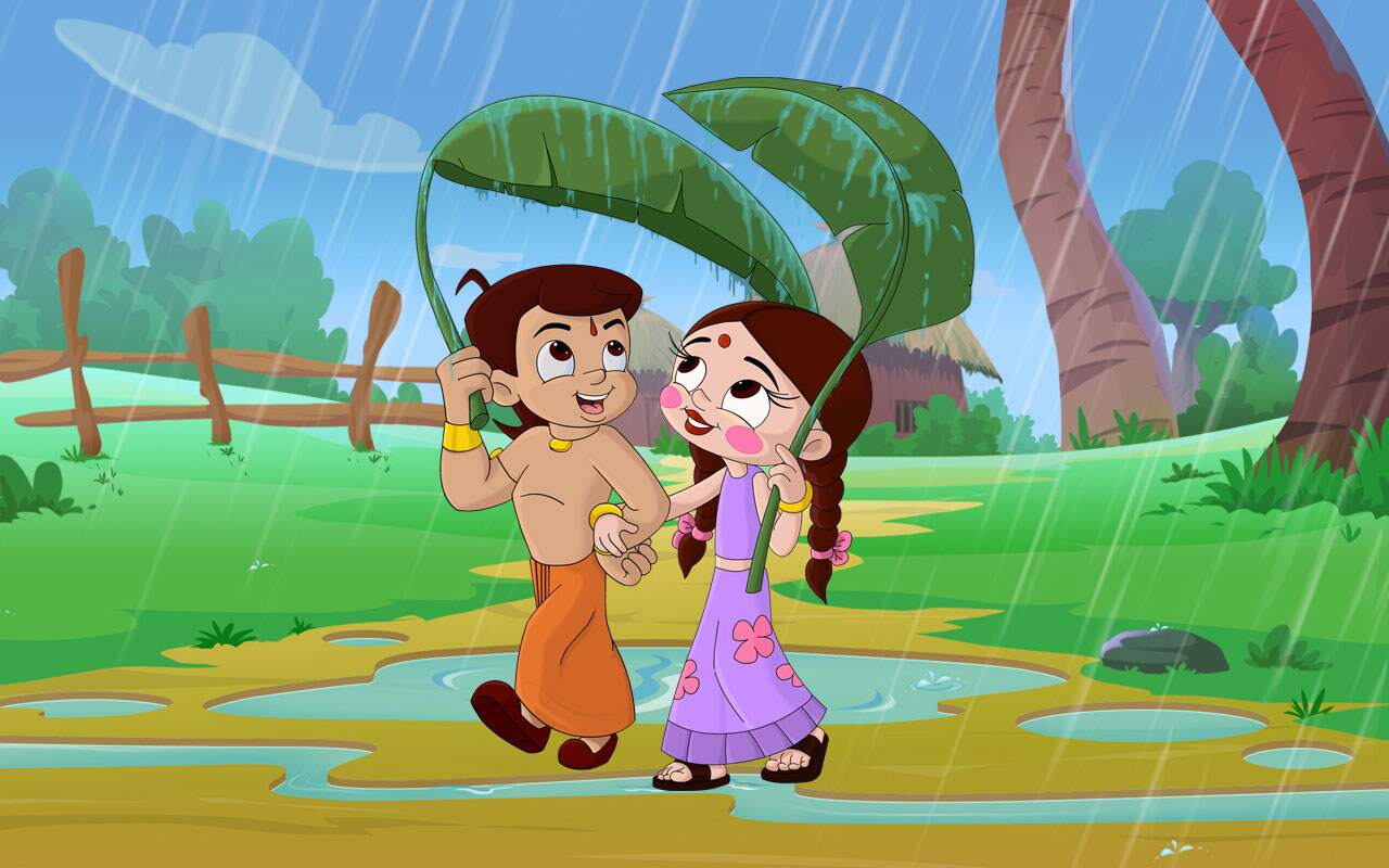 Chhota Bheem & Chutki Cute Wallpaper